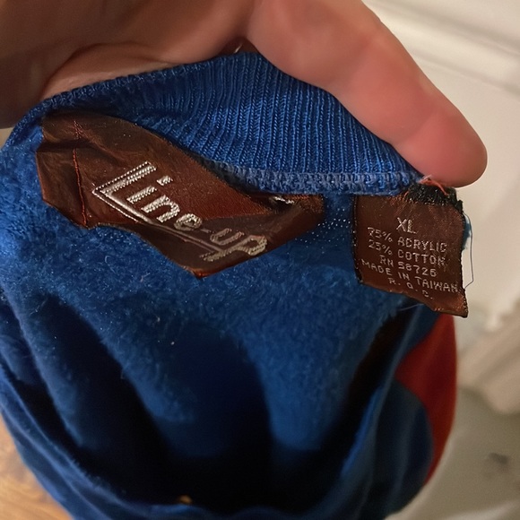 Rétro Vintage Americana sporty crew neck Line Up 80d - Picture 4 of 4